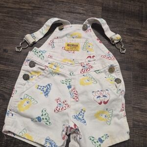 OshKosh B'gosh Kids Printed Overalls - White